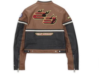 Jordan x Travis Scott Cactus Jack Women's Leather Jacket