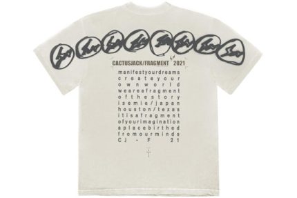 Travis Scott Cactus Jack For Fragment Manifest T-shirt