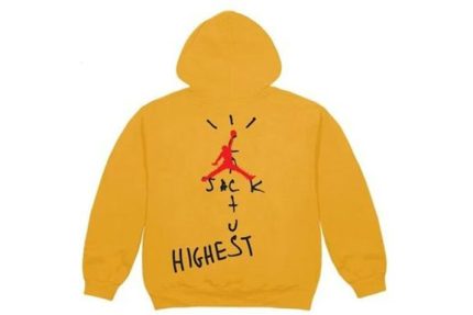 Travis Scott Jordan Cactus Jack Highest Hoodie gold