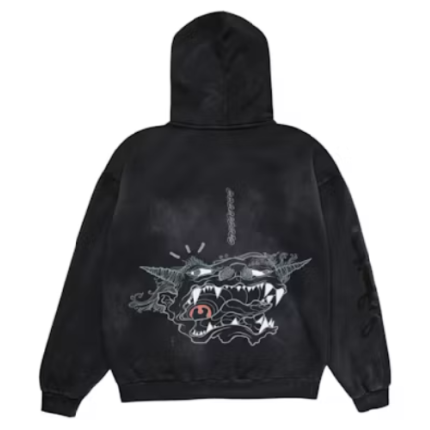 Travis Scott Cactus Jack x Fragment x Takashi Murakami Reborn Zip Hoodie - Black