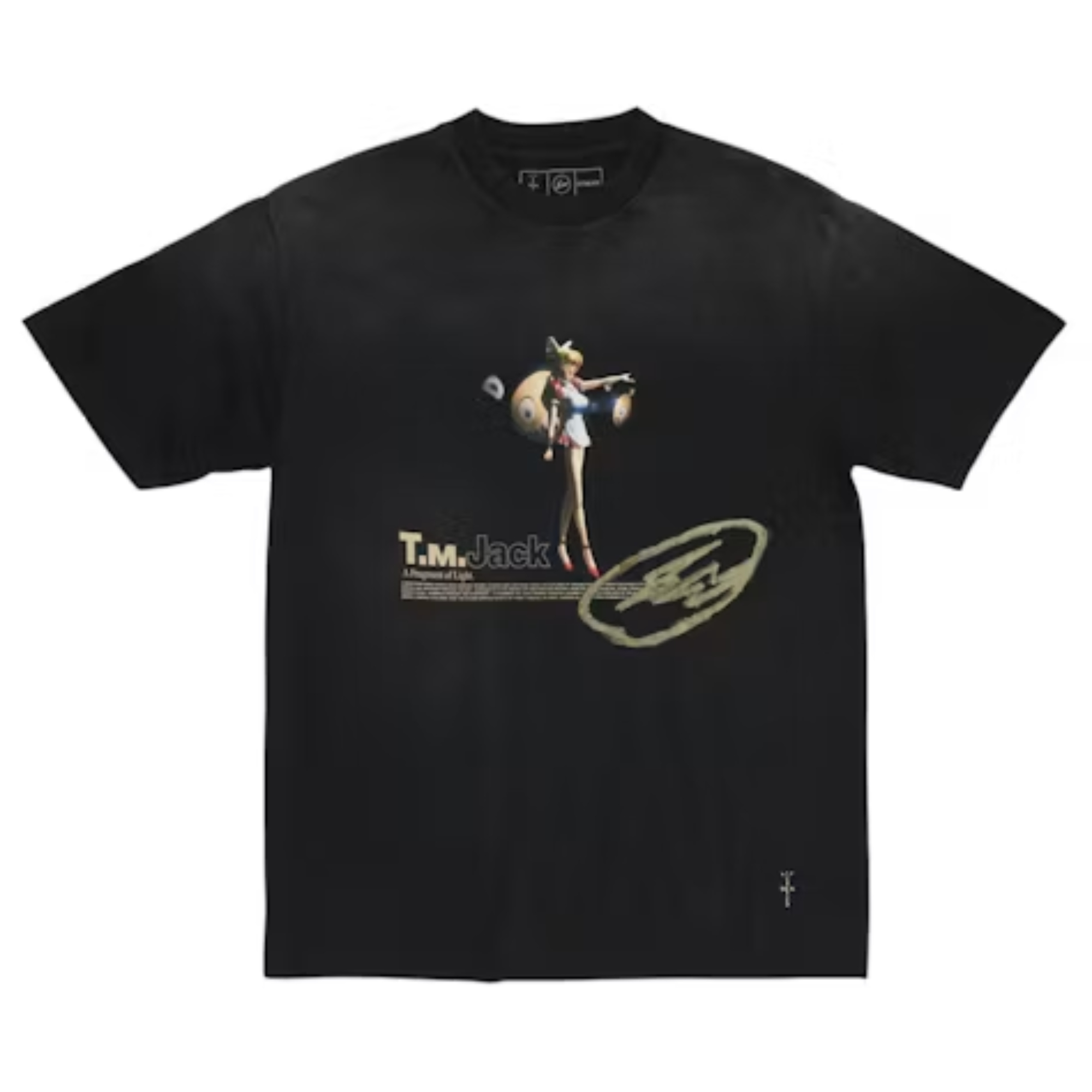 Travis Scott Cactus Jack x Fragment x Takashi Murakami Tokyo Jack Tee - Black Travis Scott Cactus Jack x Fragment x Takashi Murakami Tokyo Jack Tee - Black