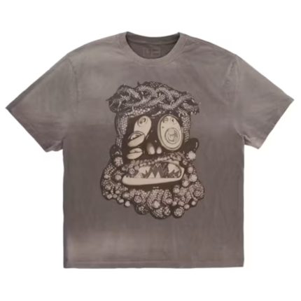 Travis Scott Cactus Jack x Takashi Murakami Melted Utopia Dream Zodiac Tee - Brown