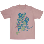 Travis Scott Cactus Jack x Fragment x Takashi Murakami The Dawn Tee - Pink