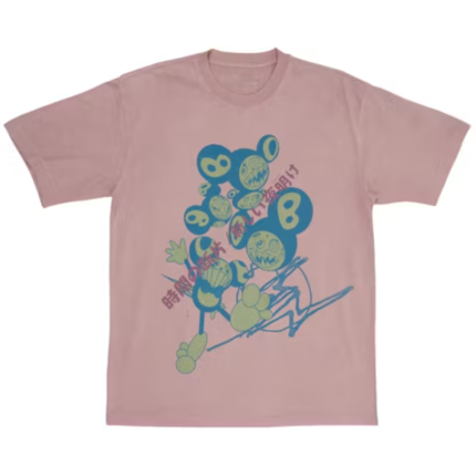 Travis Scott Cactus Jack x Fragment x Takashi Murakami The Dawn Tee - Pink